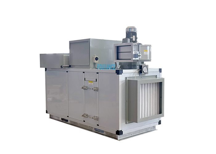 3000CMH เครื่องกําจัดความชื้น Rotor Desiccant อุตสาหกรรมควบคุม PLC อัตโนมัติเต็ม